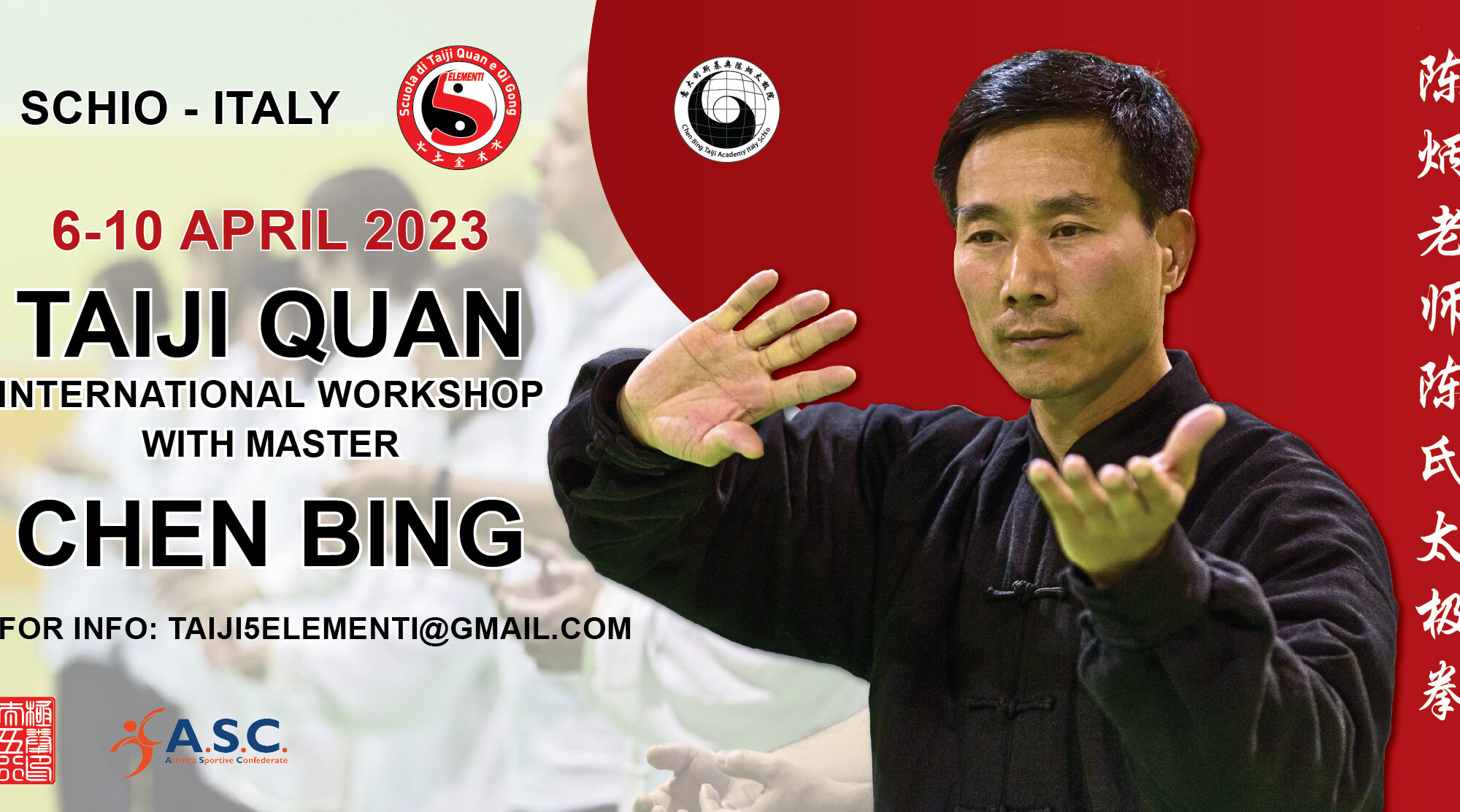 Workshop master Chen Bing in Schio